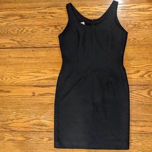 Vintage 100% Wool Little Black Dress, Made in Canada, Local Artist